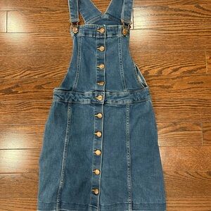 Blue Denim Overall Skirt